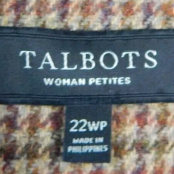 Talbots Houndstooth Ruffle Blazer - Picture 4 of 4